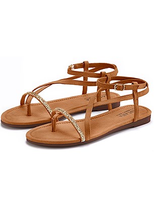 Strappy Glitter Sandals product image (X60049CG_1)