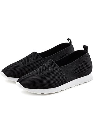 Textured Slip On Sneakers product image (X60059.BK.1)