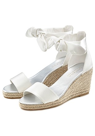 Bow Wedge Sandals product image (X60111WH_22)