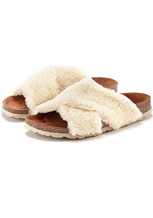 Faux Fur Slippers product image (X60121BE_1)