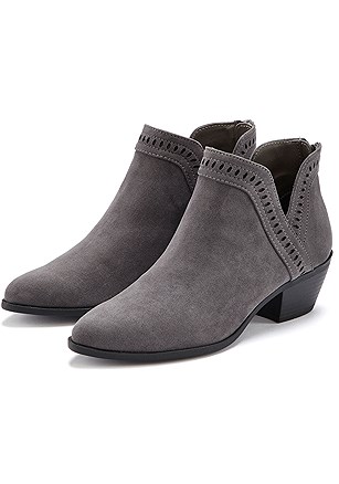 Cut Out Detail Booties product image (X60123GY_1)