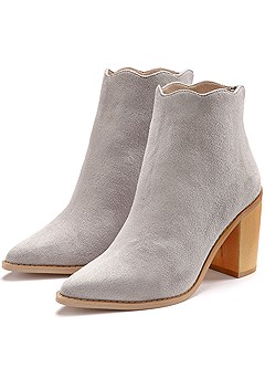 Wavy Edge Ankle Boots product image (X60127GY_4)