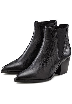 Textured Ankle Boots product image (X60133BK_1)