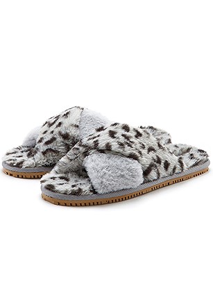 Leopard Print Slippers product image (X60137GYMU_1)