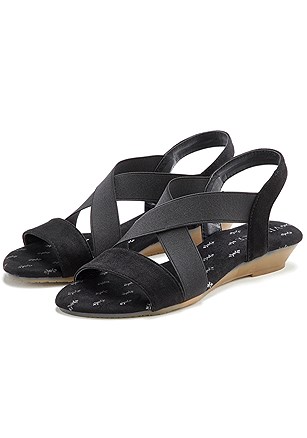 Strappy Wedge Sandals product image (X60150.BK.1)