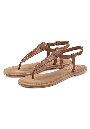 Studded Leather Sandals product image (X60155.CG.1)
