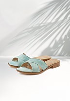 Link. suede cross strap mules (Product Display 6863) image - mobile.