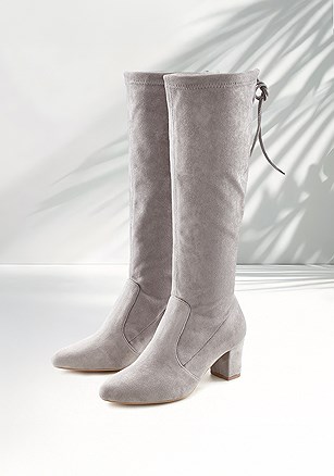 Faux Suede Tall Boots product image (X60158.GY.1.B040926)