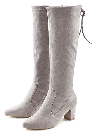 Suede Look Tall Boots product image (X60158.GY.1)
