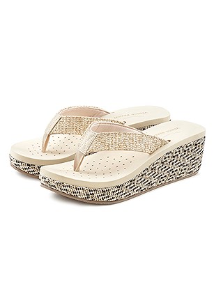 Woven Wedge Sandals product image (X60169.BE.1)