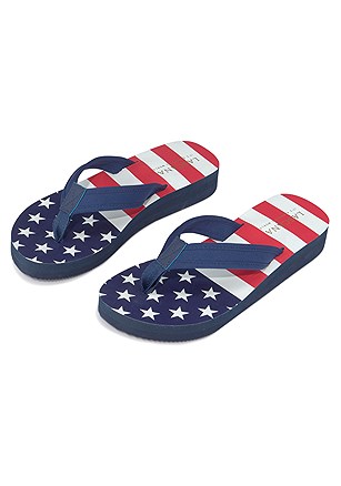 American Flag Flip Flops product image (X60178.BL.3.A)