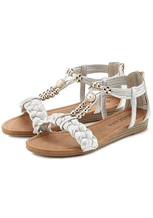 Embellished Braided Sandals product image (X60373.LG.1)