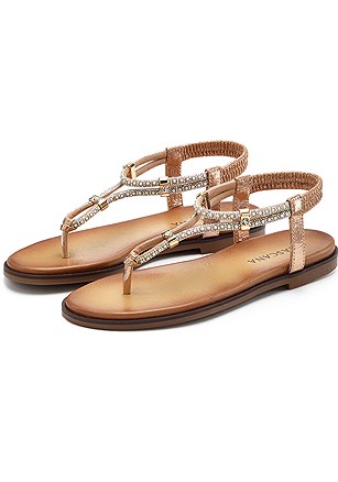 Embellished T-Strap Sandals product image (X60395.RS.1)