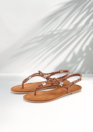 Braided Strap Sandals product image (X60406.CA.1.B)