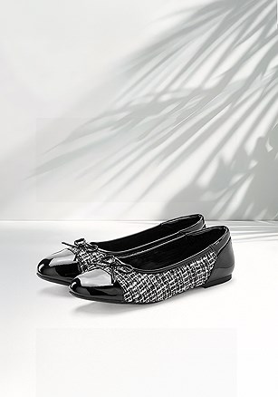 Tweed Ballet Flats product image (X60412.BK.1.B)