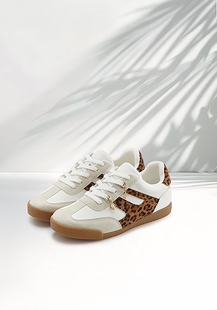 Leopard Detail Sneakers product image (X60420.WHLE.1.B)