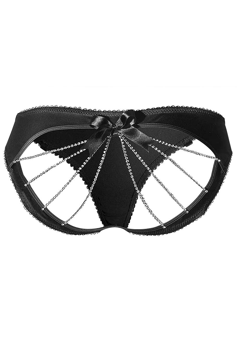 Dropship Black Lace Criss Cross Tie Open Back Panty to Sell Online at a  Lower Price