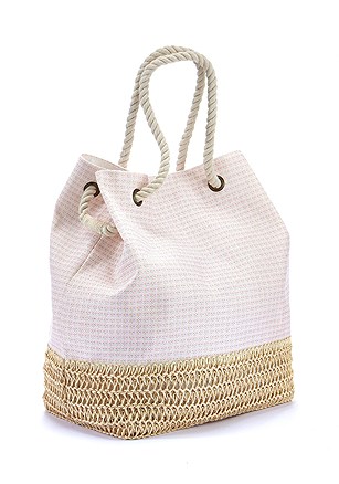 Patterned Canvas Beach Bag product image (X63012-WHRS-00)