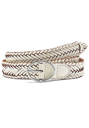 Woven Leather Belt product image (X63020.WH.1)