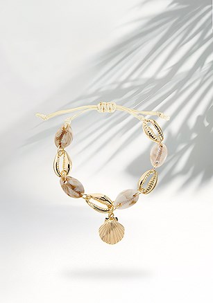 Shell Pendant Anklet product image (X63032.GD.1.B82725)
