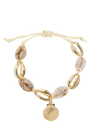 Shell Pendant Anklet product image (X63032.GD_1)