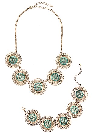 Necklace and Bracelet Set product image (X63041.GDTQ.P3)