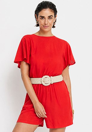 Tie Back Romper product image (X63050.BE.X32339.RD.5)