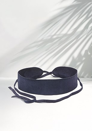 Wide Suede Belt product image (X63059.NV.1.B)