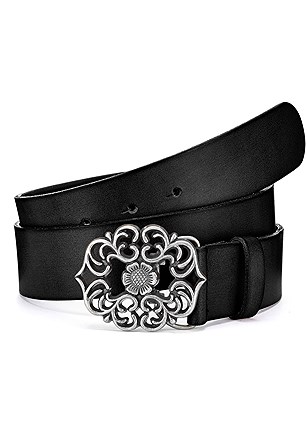 Ornate Leather Belt product image (X63096.BK.1)