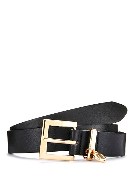 Black Faux Leather Belt X63122 | LASCANA