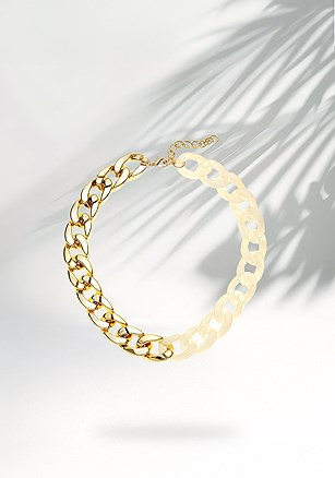 Two Tone Necklace product image (X63144.GD.1.B82725)