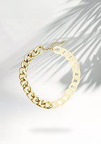 Link. two tone necklace (Product Display 6396) image - mobile.