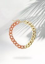 Link. two tone necklace (Product Display 7745) image - mobile.