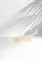 Beige Faux Leather Belt X63155 - alt image - 1