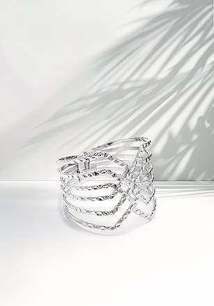 Embossed Metal Cuff product image (X63322.SL.1.B82725)