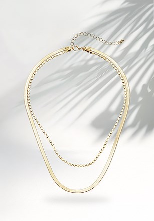 Layered Chain Necklace product image (X63334.GD.1.B82725)