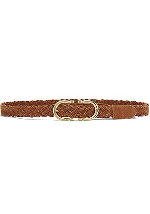 Double Buckle Braided Belt product image (X63357.CG.1)