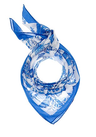 Floral Square Scarf product image (X63361.BLWH.1)