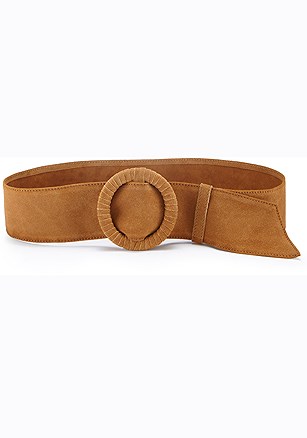 Wide Suede Waist Belt product image (X63366.CA.1)