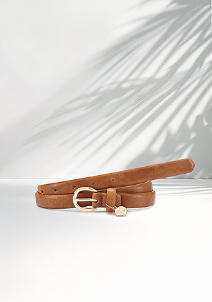 Faux Leather Skinny Belt product image (X63376.CA.1.1)