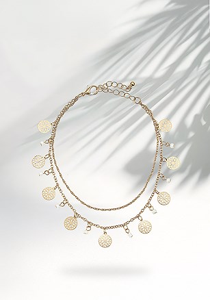 Layered Charm Anklet product image (X63379.GD.1.B)