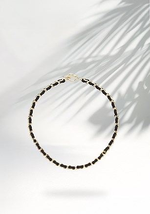 Woven Chain Necklace product image (X66321.GDBK.1.B82725)