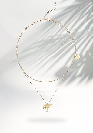 Layered Charm Necklace product image (X66326.GD.1.B)