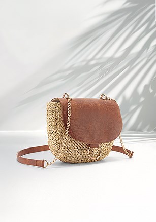 Raffia Crossbody Bag product image (X67034.SA.1.Leona.B11226)