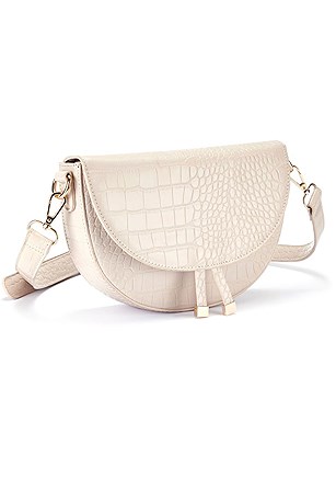 Croc Embossed Shoulder Bag product image (X67329.BE.1)