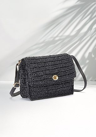 Woven Crossbody Bag product image (X67338.BK.1.B)