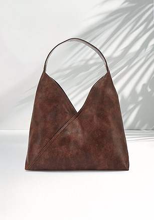 Faux Leather Hobo Bag product image (X67343.BR.1.B)