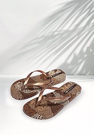 Animal Print Flip Flops product image (XI83617.BR.1.B)